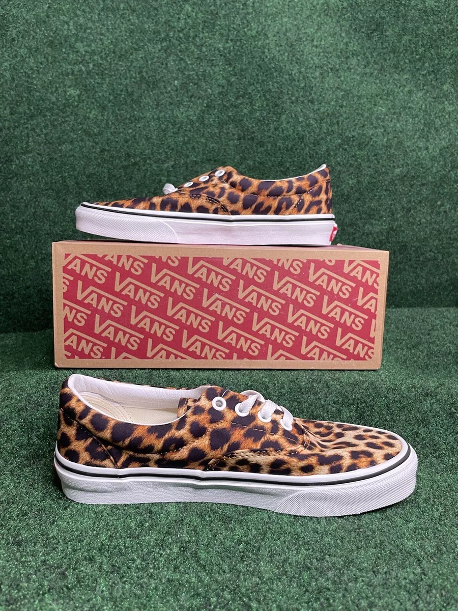 Vans era trainers shop leopard black taffy marshmellow