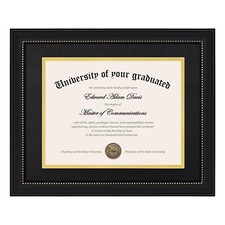 11x14 Diploma Frame with High Definition Glass Displays 8.5x11 Certificate