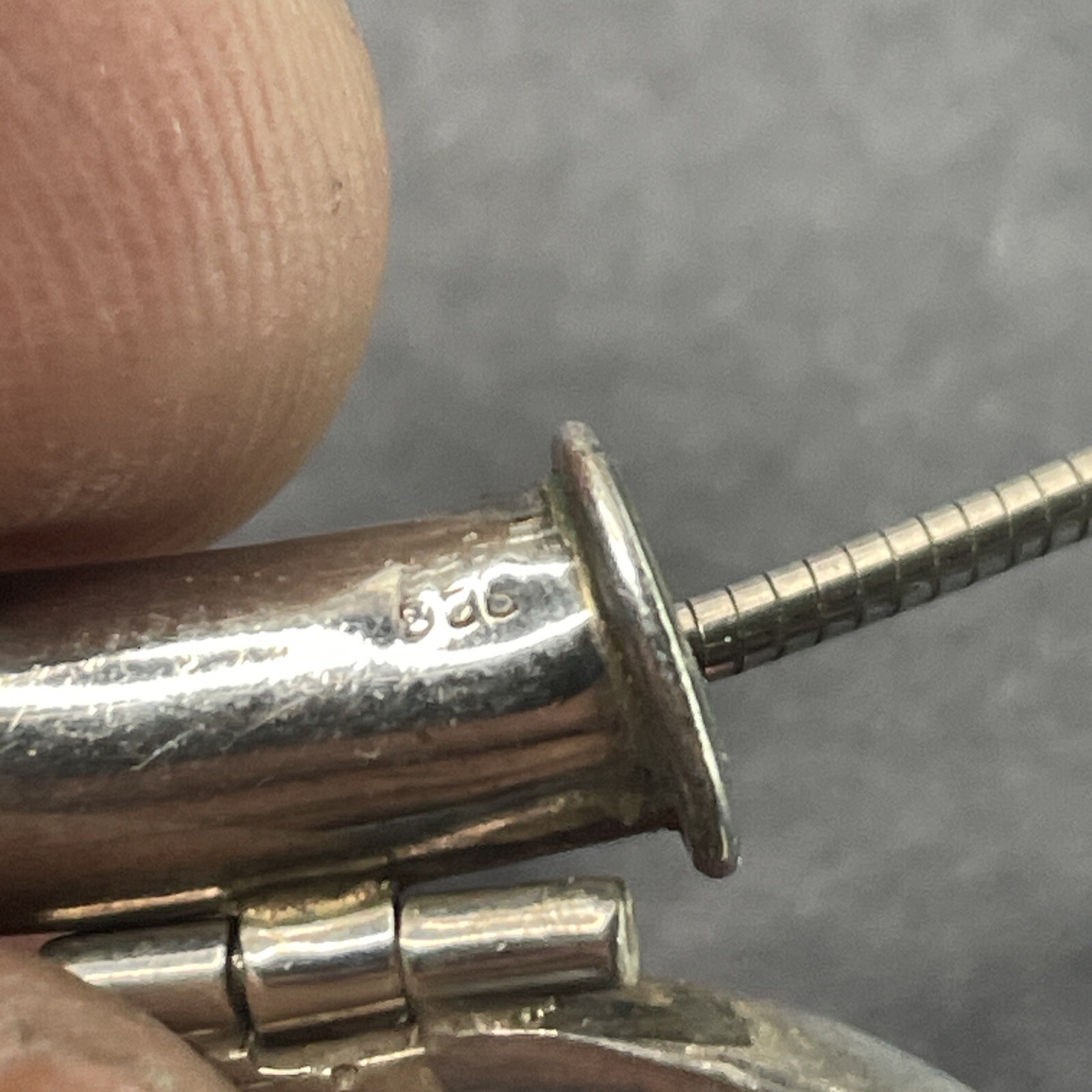 Solid Sterling Snake Chain With Two Pendants 18” … - image 8