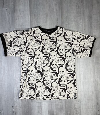 RARE Vintage Ruff Ryders 2000 Tour Rap Hip Hop Tee Shirt DMX Eve AOP Size 3XL N