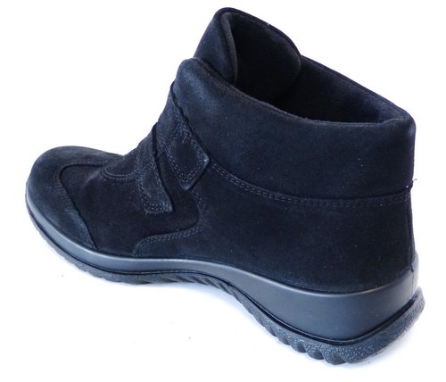 Velcro Legero bote suave barco de invierno cálido 00574 00 negro cuero Nubuk - Imagen 4 de 6