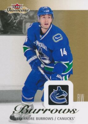 2013-14 Fleer Showcase #96 ALEXANDRE BURROWS - Vancouver Canucks