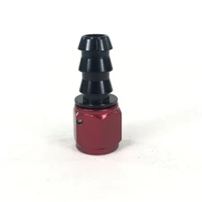 -6 AN Straight Push Lock Oil/Fuel/Gas Hose Line End Fitting Adapter Red