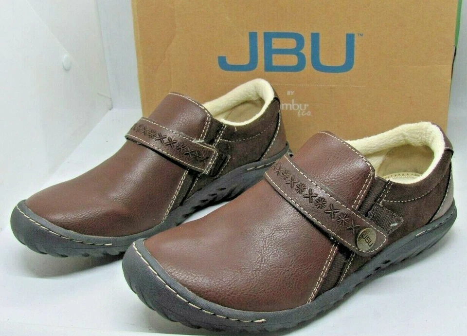 Womens JBU By Jambu Blakely Vegan Leather Encore Slip on Shoe Moccasin Brown 6M - Image 2 of 4