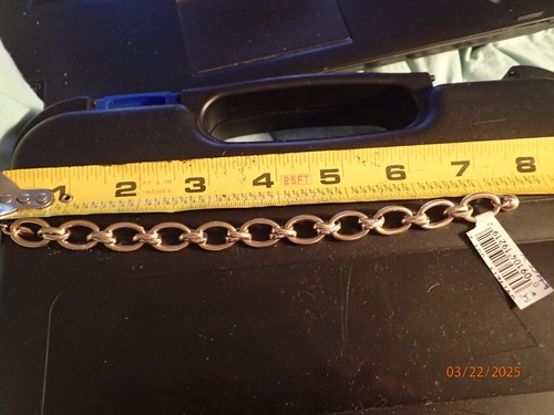 Eterna Gold Oval Rolo Magnetic Link Bracelet 14K 9.18 Gr QVC J405727 ORIG $2124 - Picture 9 of 10
