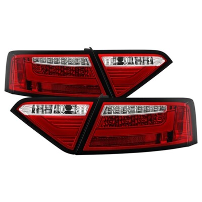 For Audi A5 08-12 LED Tail Lights  LED Model Only Red Clear Spyder 5083258