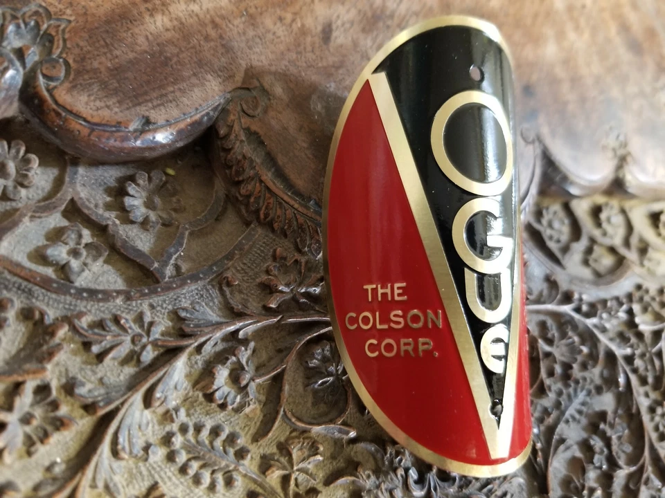 Insignia de bicicleta ovalada Vogue Colson VBS-0002 emblema de bicicleta latón grabado al ácido Foto 2 de 4