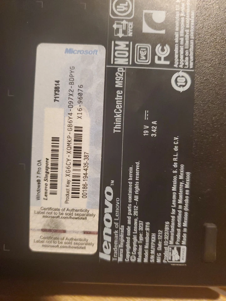 Lenovo ThinkCentre M92p PC Intel Core i5 Windows need windows - Image 3 of 4