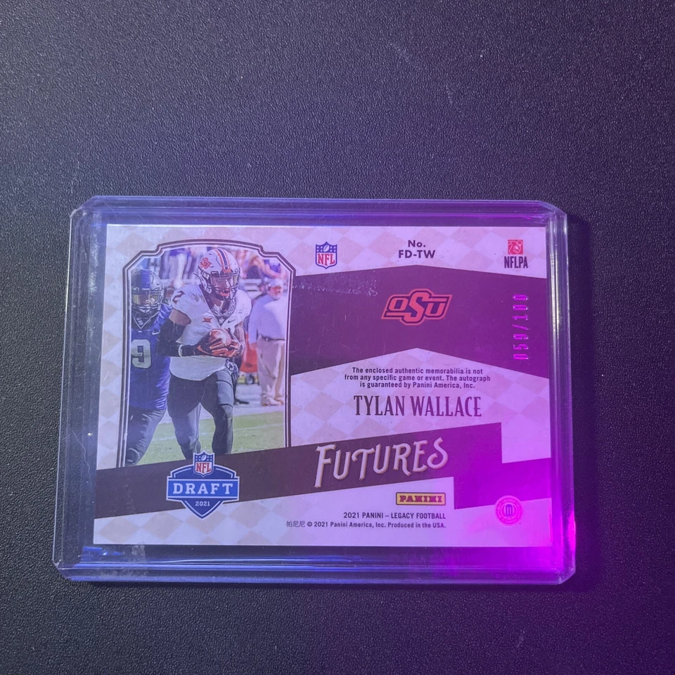 2021 Panini Legacy - future rpa   Ruby #FD-TW Tylan Wallace /100 - Image 2 of 4