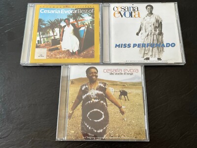 3 Cesaria Evora RUSSIAN IMPORT Audio CDs: Best of, Miss Perfumado, Sao Vicente