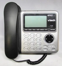 VTECH CS6649 DECT 6.0 CORDLESS/CORDED PHONE SYSTEM BASE STATION ONLY - NICE!