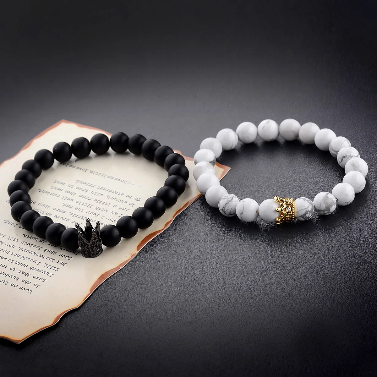 King and queen bead bracelets sale