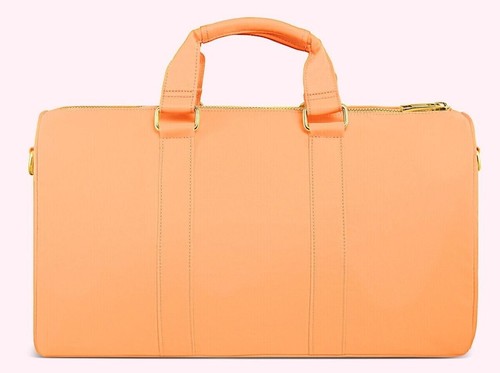 Stoney Clover Lane Classic Mini Duffle Bag Peach Gold Hardware - Picture 12 of 13