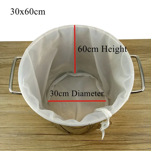 40-500 Mesh 25-380 Micron Home Brewing Filter Bag Round Bottom Reusable mesh NEW - Picture 10 of 21