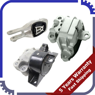 For Chevrolet Trax 1.4L FWD 2016-2017 Set 3PCS Engine Motor & Auto Trans Mount