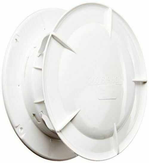 360 Siphon RV Vent Cap White Roof Lippert Components Built Bug Screen