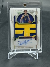 2023 Panini National Treasures Brandin Podziemski Rookie Logo Patch Auto /15