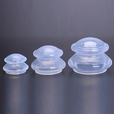 1PZ Silicone Anticellulite Aspirazione Ventose Massaggi Vasetti Fisioterapia