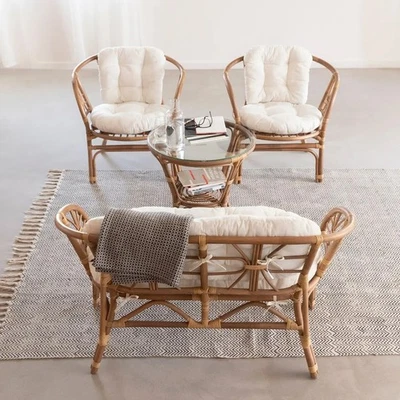 salon rotin - Photo 1/4