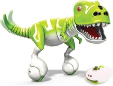 Zoomer Dino Boomer Green Interactive T-rex Dinosaur with remote & charging cable