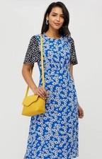 Women Monsoon Dress Blue Viscose S