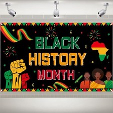 Black History Month Banner Black History Month Decorations Black History Month