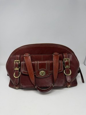 Coach Legacy Miranda Rare Color Bordeaux Burgundy Leather Bag 