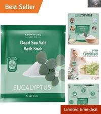 Relaxing 2.5 oz Eucalyptus Mineral Bath Salt - Pure Dead Sea Experience