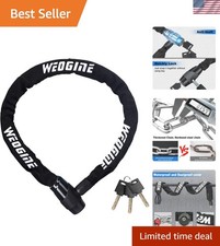 Bike Chain Lock, Heavy Duty Anti-Theft Bicycle Chain Lock, 2.72 Ft Security B...