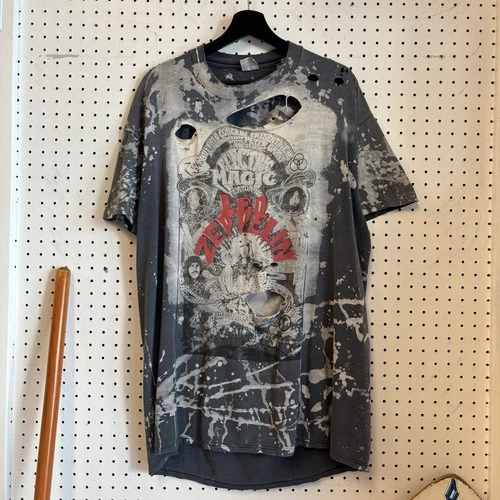90s Led Zeppelin Electric Magic Concert Tee Thrashed 1990s vintage concert t-shirt, vintage, size XL, single stitch, B+ condition