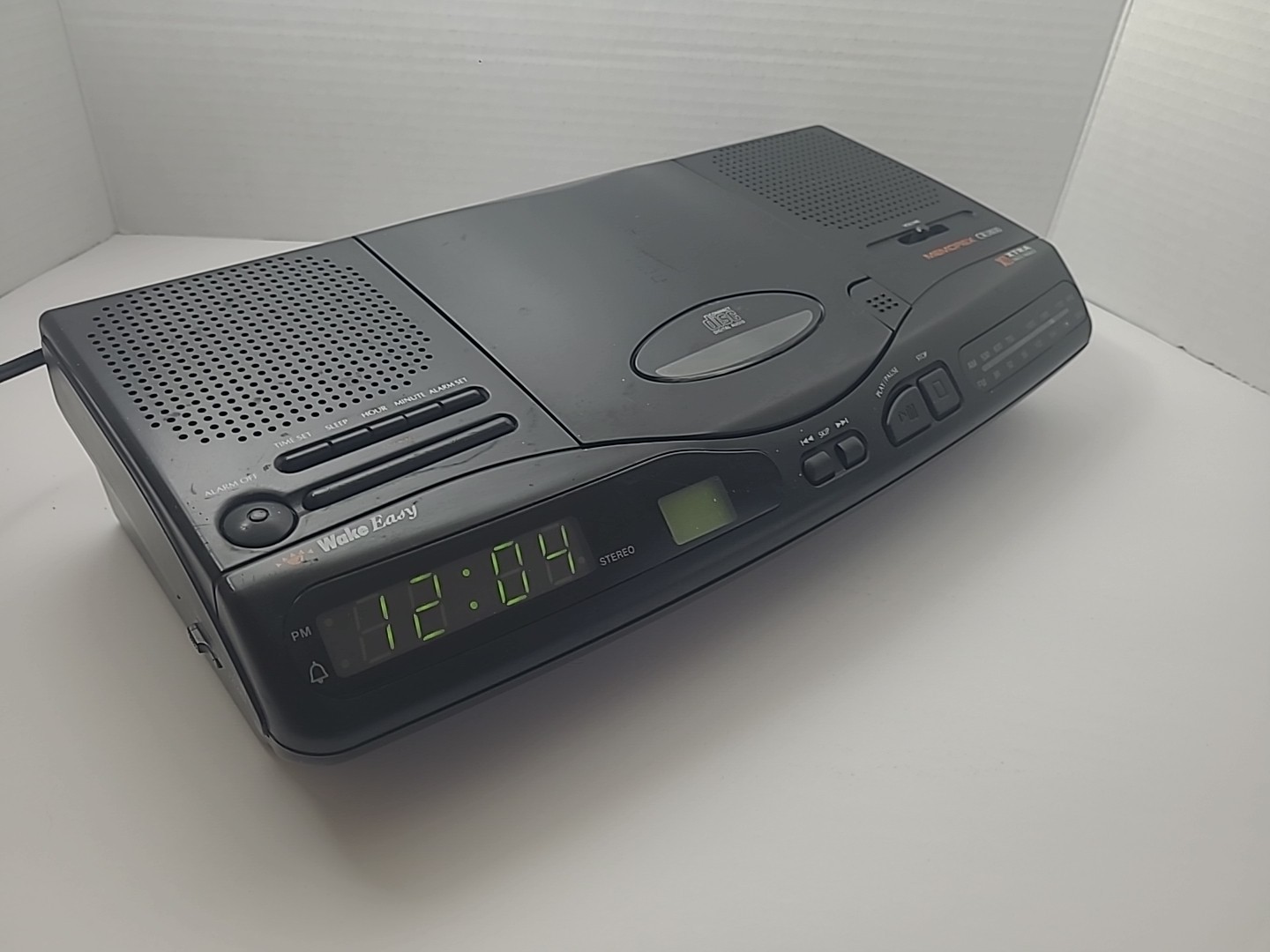 Rare Working 1993 Memorex CR3800 Alarm Clock CD/AM/FM Player - Vintage Tabletop