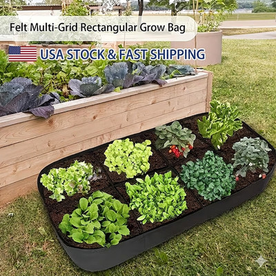 8 Pocket Plant Grow Bag 128 Gallon Raised Garden Bed Potato Planter