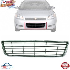 New Front Bumper Grille Chrome With Gray Insert For 2006-2011 Chevrolet Impala New Front Bumper Grille Chrome With Gray Insert For 2006-2011 Chevrolet Impala