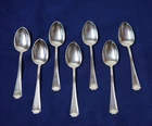 GORHAM STERLING "FAIRFAX" TEASPOONS SET OF SEVEN -  5 3/4" NO MONOGRAM