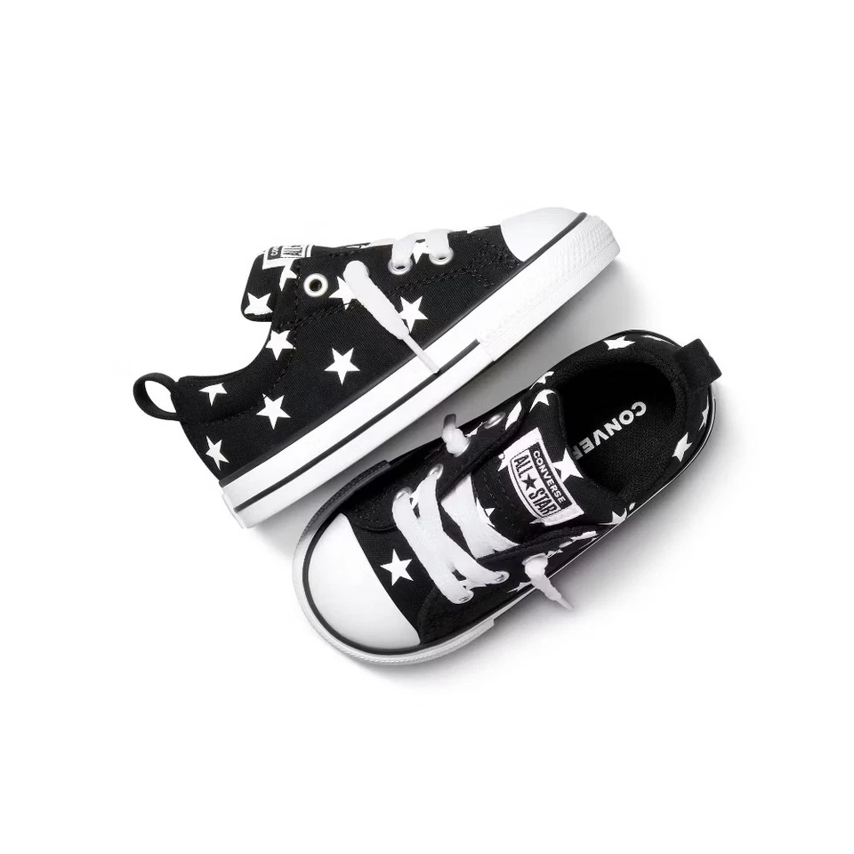Zapatillas bajas Converse Street Ox para niños pequeños - Black Stars 7T Foto 4 de 4