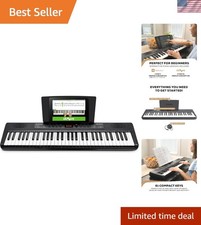 Compact Melody 61 Keyboard Piano: 300 Sounds, Speakers & Music Lessons Included