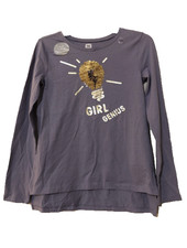 GAP KIDS Girls Genius Graphic Tee Flippy Sequin Purple Long sleeve size XXL
