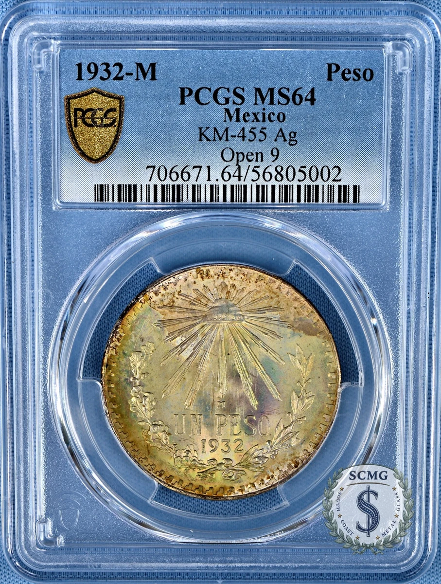1932年 メキシコ 1ペソ  本物保証　銀0.720 1 Peso 1932 Year Silver Mexican Coins (1905-Now) for sale | eBay