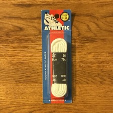 Shoe Gear Athletic Round White Shoelaces 30" 76cm Durable Replacement Laces