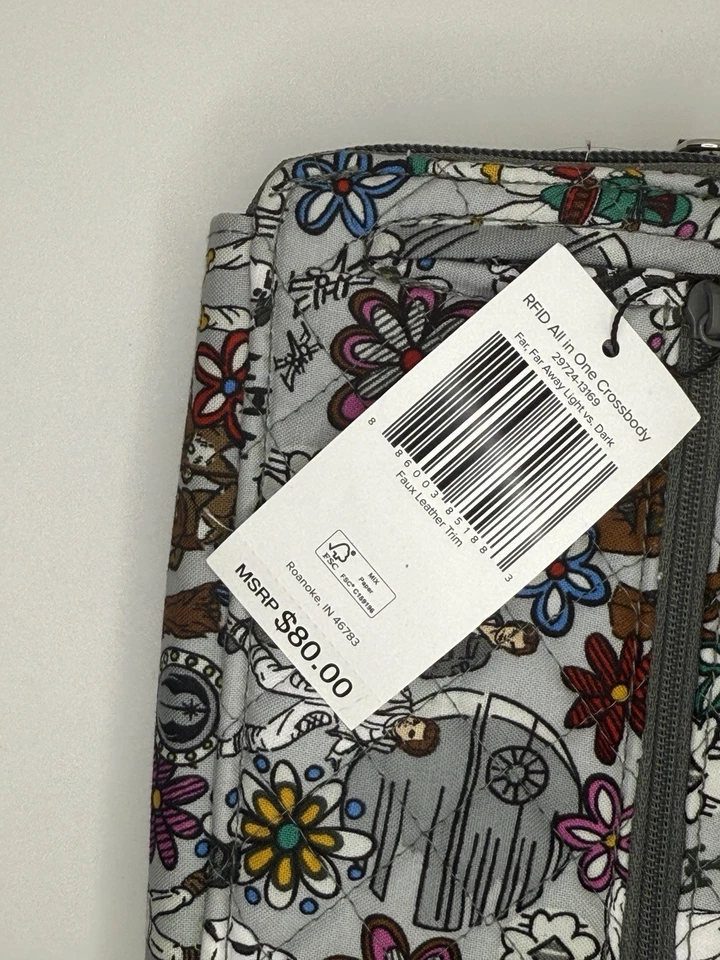 Vera Bradley Star Wars Far Away Light Vs. Dark RFID All In One Crossbody Bag NWT - Image 3 of 3