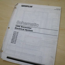 CAT 330C EXCAVATOR Electrical System Wiring Schematic Manual service shop 2001