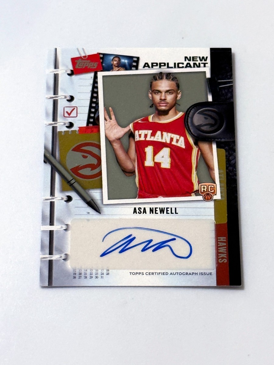 2025-26 Topps Basketball Asa Newell Rookie Auto New Applicant NBA 