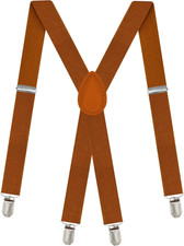 Suspenders for Men - Adjustable X Back Suspender with 4 Strong Clips