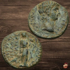 Roman Provincial coin - PHRYGIA Hierapolis - Claudius (41-54) Apollo HELIOS @h81