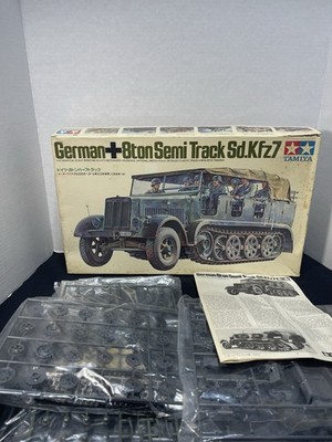 Tamiya 1/35 German 8ton Semi Track Sd.Kfz.7 Motorized Model Kit OPEN BOX