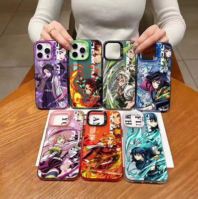 Japanese Anime Demons Slayers Phone Case For iPhone 17 16 15 14 13 Plus Pro Max