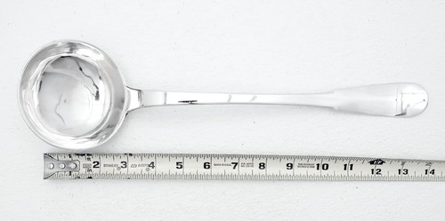 14” Large Old French Sterling Silver Serving Ladle Date 1789 Paris