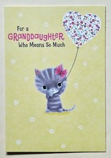 Happy Birthday Granddaughter / Greeting Card  incl. Envelope 5 7" 