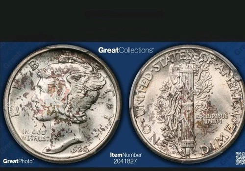 1926-D Mercury Dime PCGS MS64 FB (Greatcollections Ends 2/8) - PQ coin!