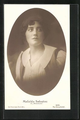 Ansichtskarte Opernsängerin Mafalda Salvatini als Boccaccio 